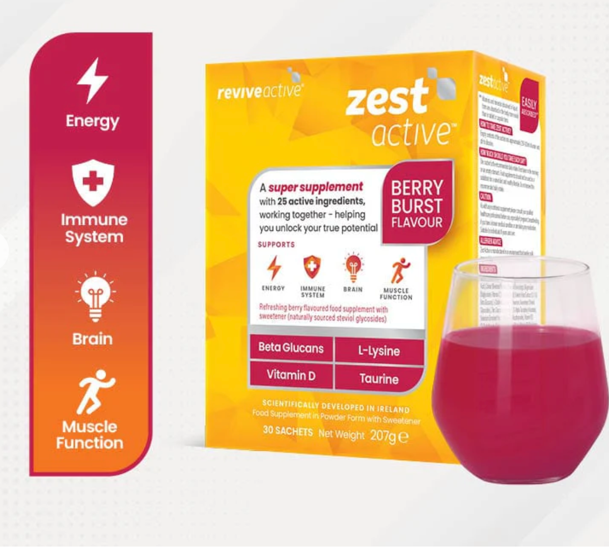 Revive Active Zest Berry Burst 7 sachets