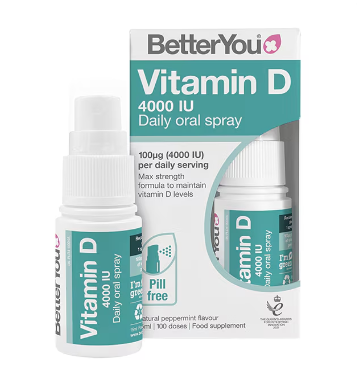 BetterYou Vitamin D 4000 IU Oral Spray